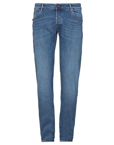 HAND PICKED Denim trousers Blue 96% Cotton, 2% Polyethylene, 2% Polyurethane