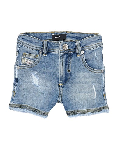 DIESEL Denim trousers Blue 98% Cotton, 2% Elastane, Cow leather