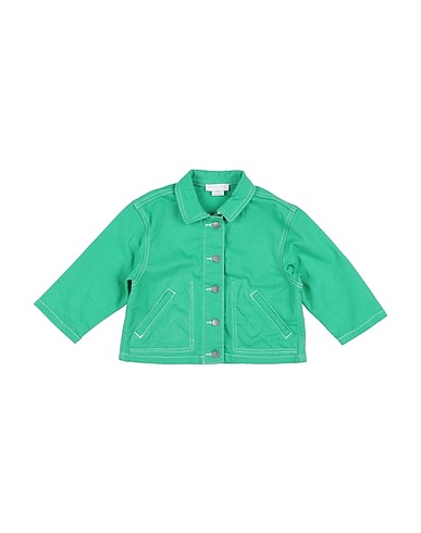 STELLA McCARTNEY KIDS Jeansjacke Grün 98% Baumwolle, 2% Elastan, Polyester
