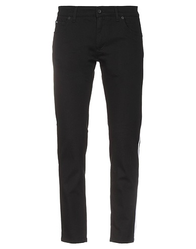 DOLCE&GABBANA Denim trousers Black 98% Cotton, 2% Elastane, Polyester, Viscose