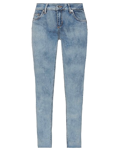 LIU •JO Denim trousers Blue 78% Cotton, 17% Elastane, 5% Polyester