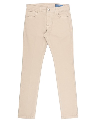 ENTRE AMIS Denim trousers Beige 98% Cotton, 2% Elastane
