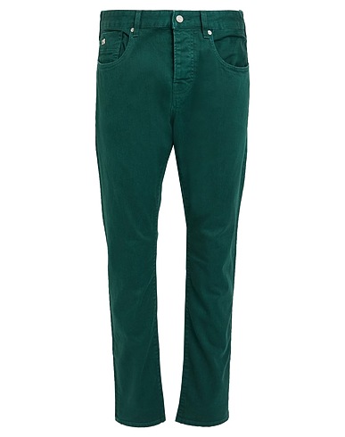 SCOTCH & SODA Denim pants Dark green 90% Cotton, 8% Polyester, 2% Elastane