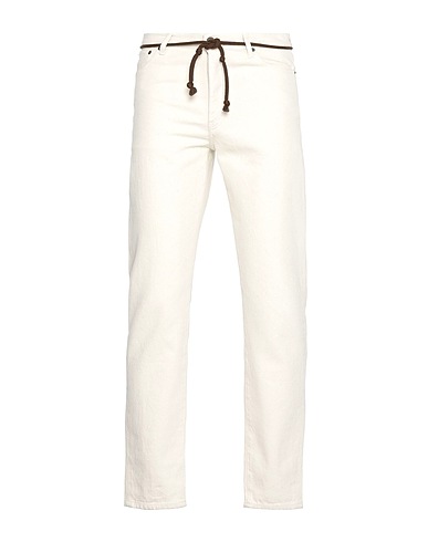 NANUSHKA Denim pants Beige 100% Cotton