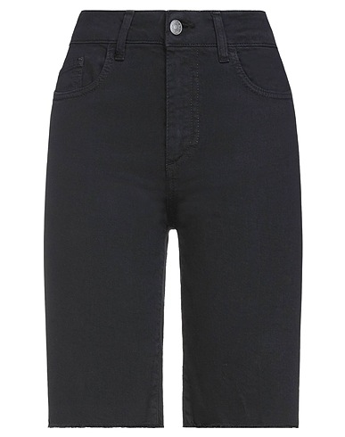 JUCCA Shorts jeans Nero 99% Cotone, 1% Elastan