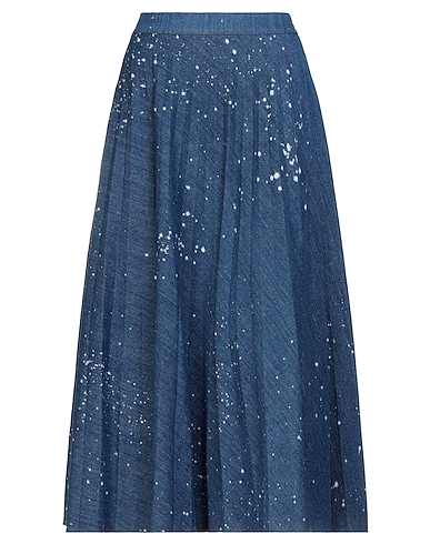 ALYSI Denim skirt Blue 100% Cotton