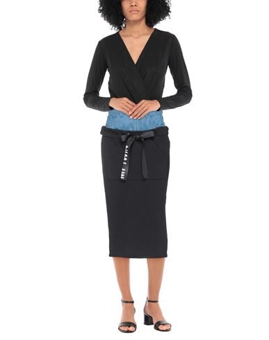 My Twin Twinset Denim Skirts In Black