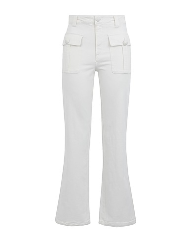 SEE BY CHLOÉ Bootcut Jeans White 79% Cotton, 20% Recycled cotton, 1% Elastane