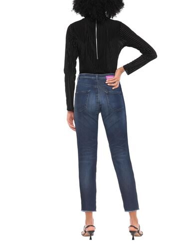 Shop Pt Torino Woman Jeans Blue Size 32 Viscose, Cotton, Lyocell, Pes - Polyethersulfone, Rubber