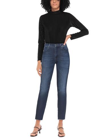 Shop Pt Torino Woman Jeans Blue Size 32 Viscose, Cotton, Lyocell, Pes - Polyethersulfone, Rubber