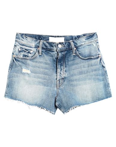 MOTHER MOTHER WOMAN DENIM SHORTS BLUE SIZE 25 COTTON, ELASTANE,42834398WG 2