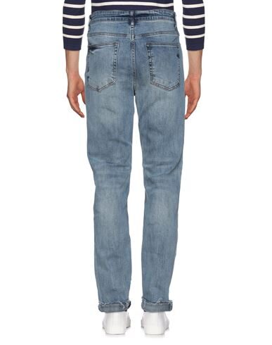 Val Kristopher 15cm Logo Destroyed Cotton Denim Jeans In Blue