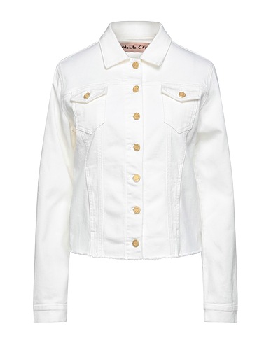 MANILA GRACE | White Women‘s Denim Jacket | YOOX