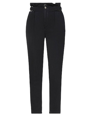 PINKO Denim trousers Black 50% Cotton, 50% Lyocell