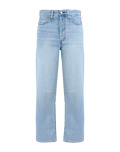 LEVI'S Denim trousers RIBCAGE STRAIGHT ANKLE  Blue 79% Cotton, 21% Lyocell