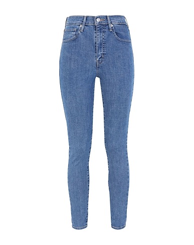 LEVI'S Denim trousers MILE HIGH SUPER SKINNY Blue 74% Cotton, 15% Lyocell, 6% Polyester, 5% Elastane