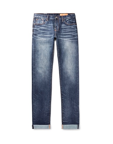 JEAN SHOP Denim trousers Blue 99% Cotton, 1% Lycra®