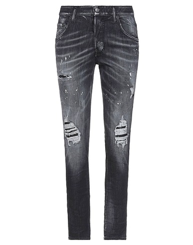 DSQUARED2 Denim pants Charcoal 92% Cotton, 6% Elastomultiester, 2% Elastane