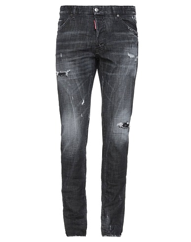 DSQUARED2 Denim trousers Charcoal 98% Cotton, 2% Elastane