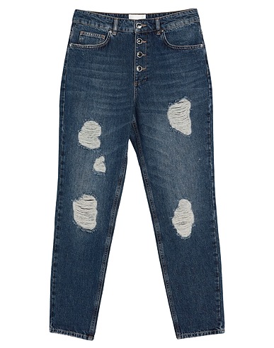 BE BLUMARINE Denim trousers Blue 100% Cotton
