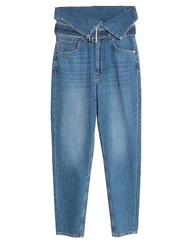 SILVIAN HEACH Denim trousers DENIM Blue 100% Cotton