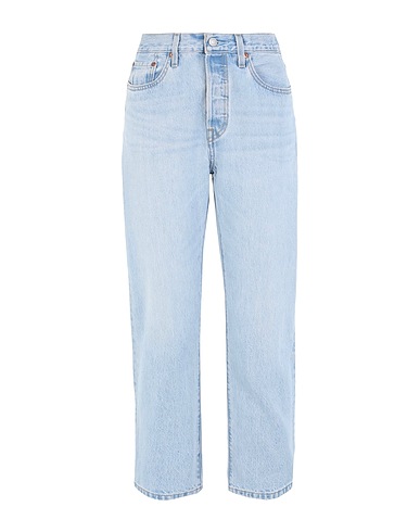 LEVI'S Denim trousers 501 CROP
 Blue 100% Cotton