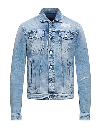 DSQUARED2 Denim jacket Blue 99% Cotton, 1% Elastane