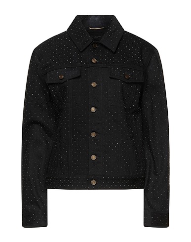 SAINT LAURENT Denim jacket Black 100% Cotton