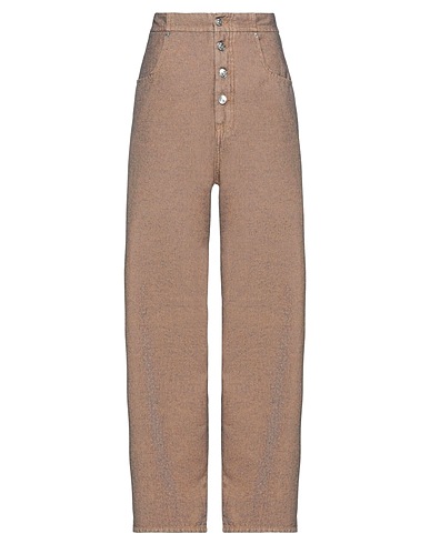 MM6 MAISON MARGIELA Denim pants Camel 100% Cotton