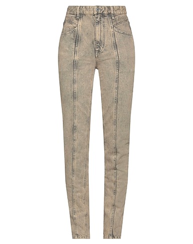 MARANT ÉTOILE Denim trousers Sand 100% Cotton