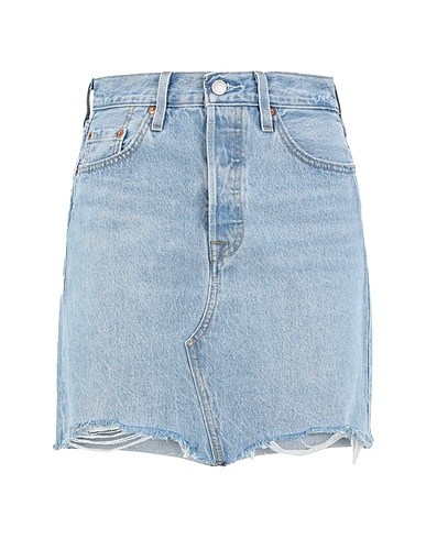 LEVI'S Denim skirt Blue 100% Organic cotton