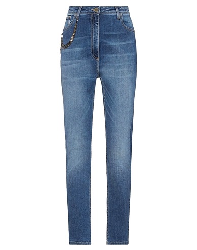 ELISABETTA FRANCHI Denim trousers Blue 54% Cotton, 42% Lyocell, 4% Elastomultiester, Textile fibres
