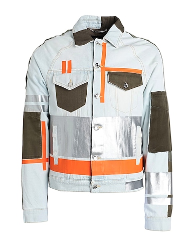 DOLCE&GABBANA Denim jacket BLU 90% Cotton, 10% Polyurethane