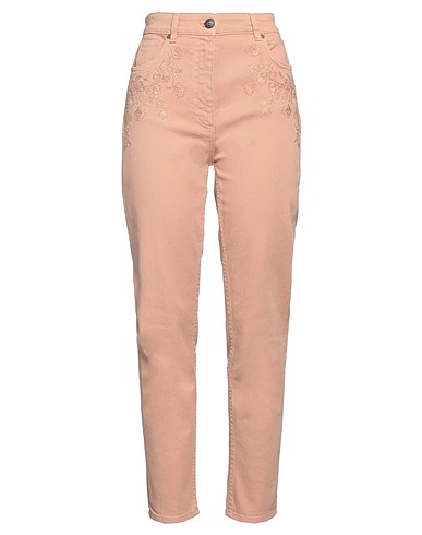 ETRO Denim trousers Blush 98% Cotton, 2% Elastane, Polyester
