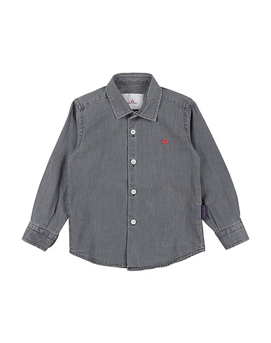 PEUTEREY Camicia di jeans Grigio 100% Cotone