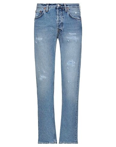 GRIFONI Denim trousers Blue 100% Cotton