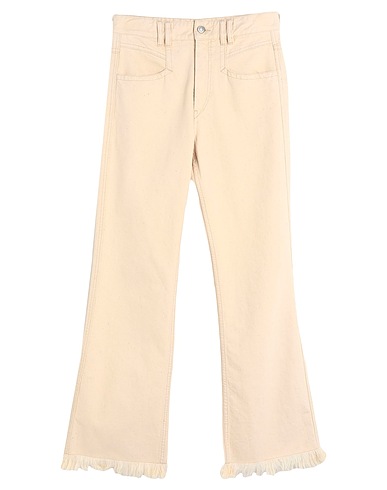 ISABEL MARANT Bootcut Jeans Ivory 100% Cotton