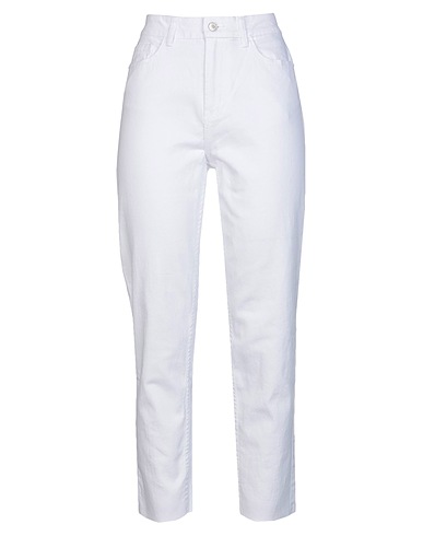 ONLY Denim pants White 99% Cotton, 1% Elastane