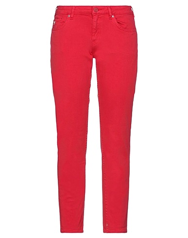 MAISON SCOTCH Denim trousers Red 100% Cotton