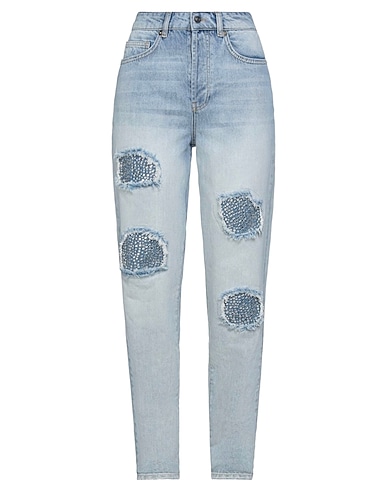 BE BLUMARINE Denim trousers Blue 100% Cotton