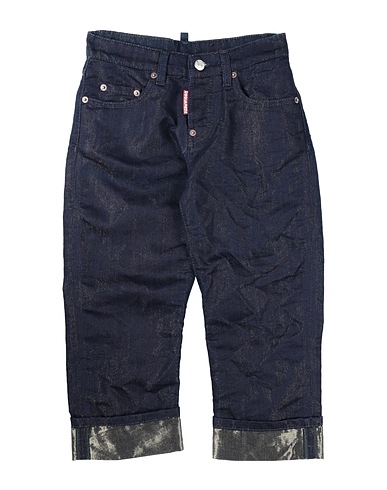 DSQUARED2 Denim trousers Blue 75% Cotton, 25% Metallic fiber
