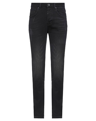GOLDGARIN DENIM Denim trousers Black 98% Cotton, 2% Elastane