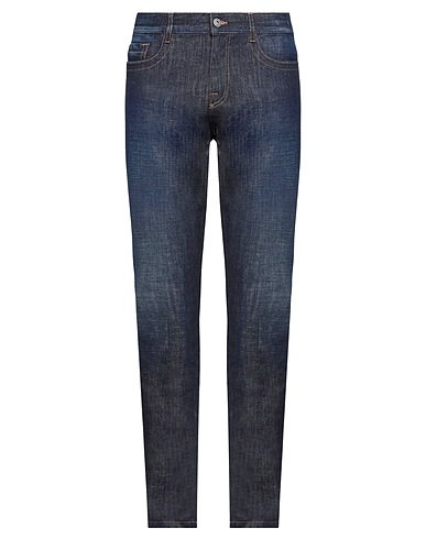 BIKKEMBERGS Denim pants Blue 98% Cotton, 2% Elastane