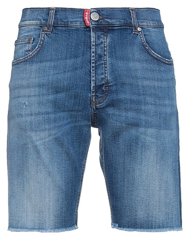 GAëLLE Paris Denim shorts Blue 99% Cotton, 1% Elastane