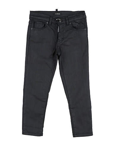 I'M BRIAN Denim pants Black 98% Cotton, 2% Elastane