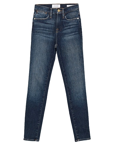 FRAME Denim trousers Blue 93% Cotton, 5% Polyester, 2% Elastane