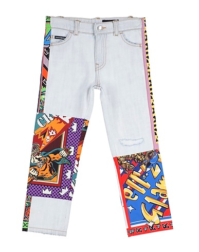 DOLCE&GABBANA Denim trousers Blue 100% Cotton