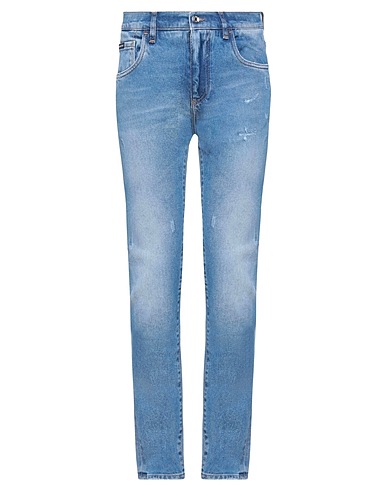 DOLCE&GABBANA Denim pants Blue 98% Cotton, 2% Elastane
