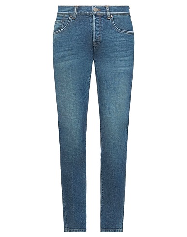BRIAN DALES Denim trousers Blue 98% Cotton, 2% Elastane