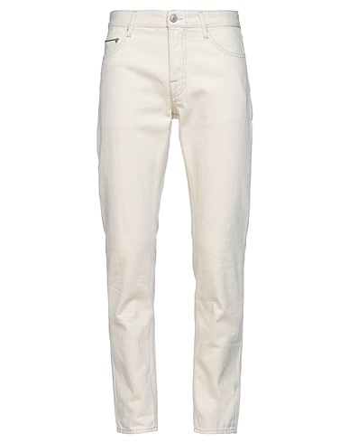 CARE LABEL Pantaloni jeans Avorio 100% Cotone